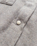 Washed Flannel Pearlsnap Shirt - Dapple Grey