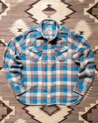 Washed Flannel Workshirt - Glacier Plaid