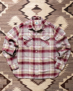 Washed Flannel Workshirt - Merlot Plaid