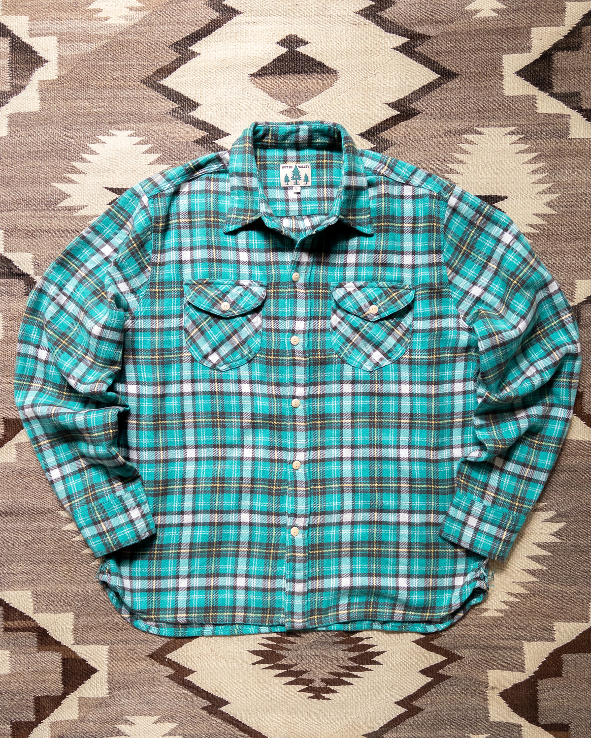 Washed Flannel Workshirt - Thousand Lakes Plaid