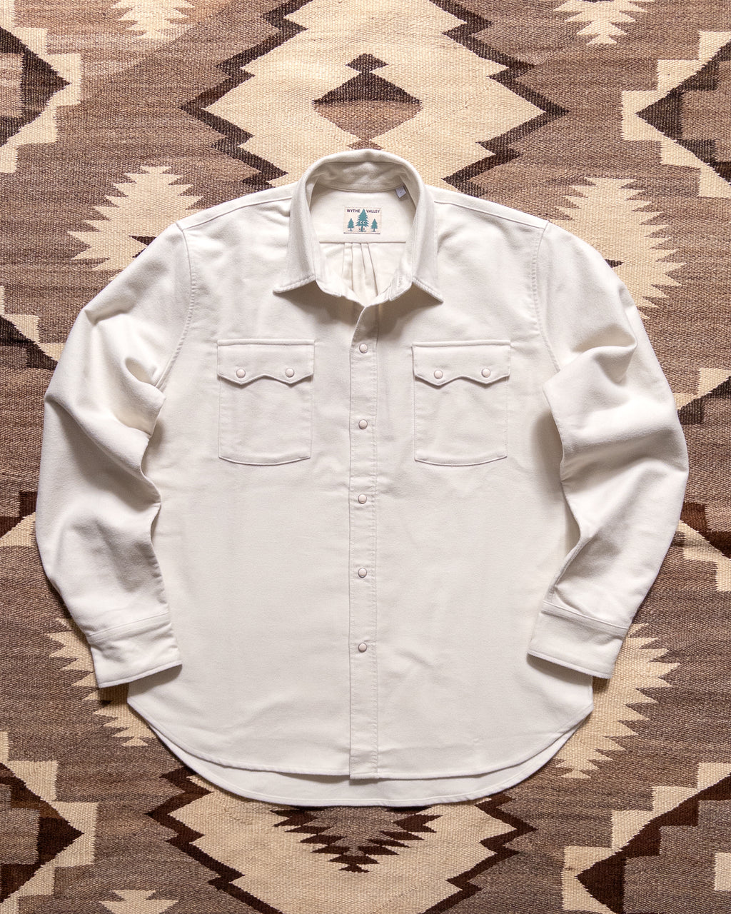 Moleskin Pearlsnap Shirt - Alabaster