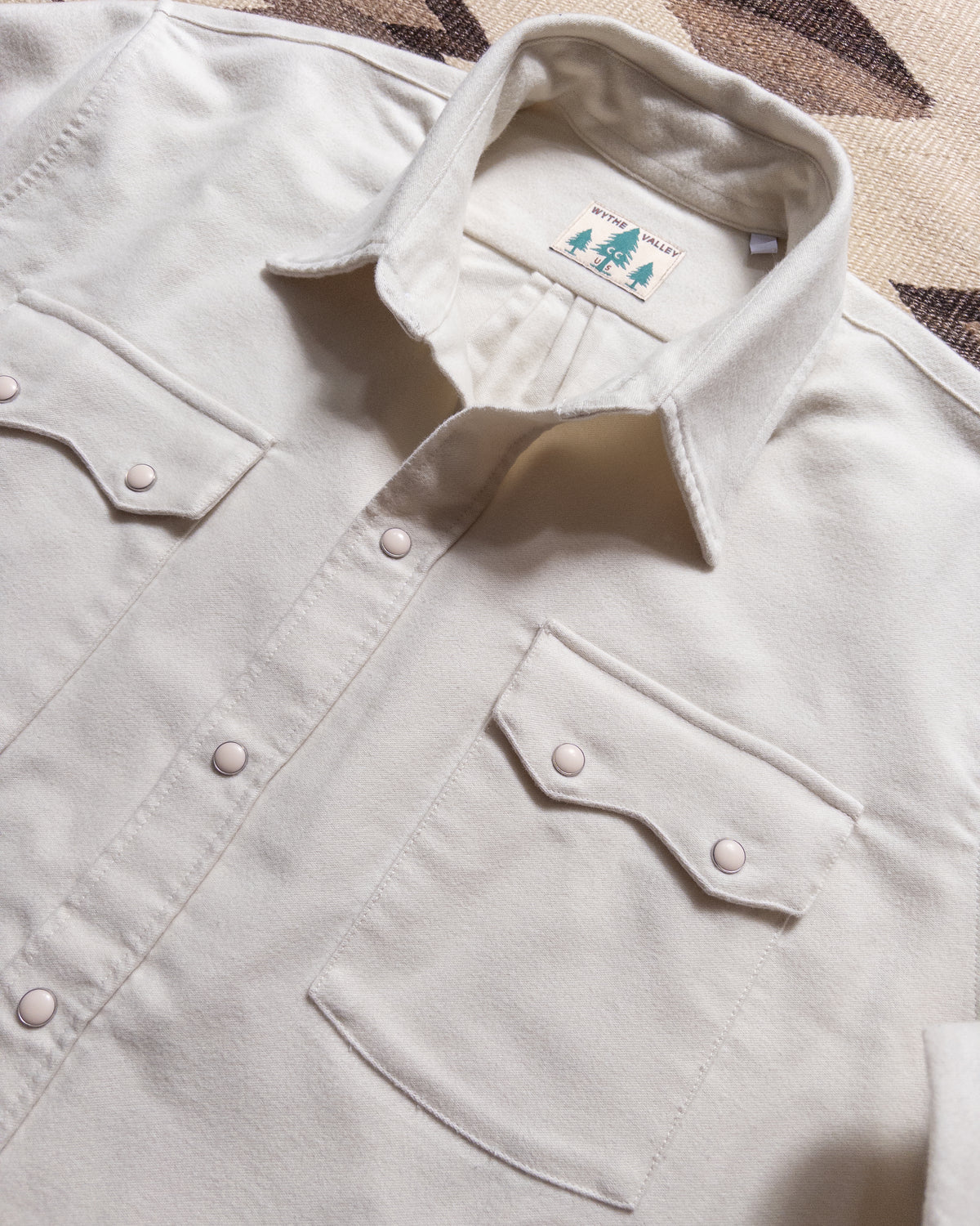 Moleskin Pearlsnap Shirt - Alabaster