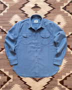 Moleskin Officer's Shirt - River Blue