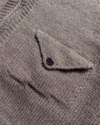 Zip Shawl Cardigan - Taupe