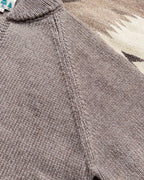 Zip Shawl Cardigan - Taupe