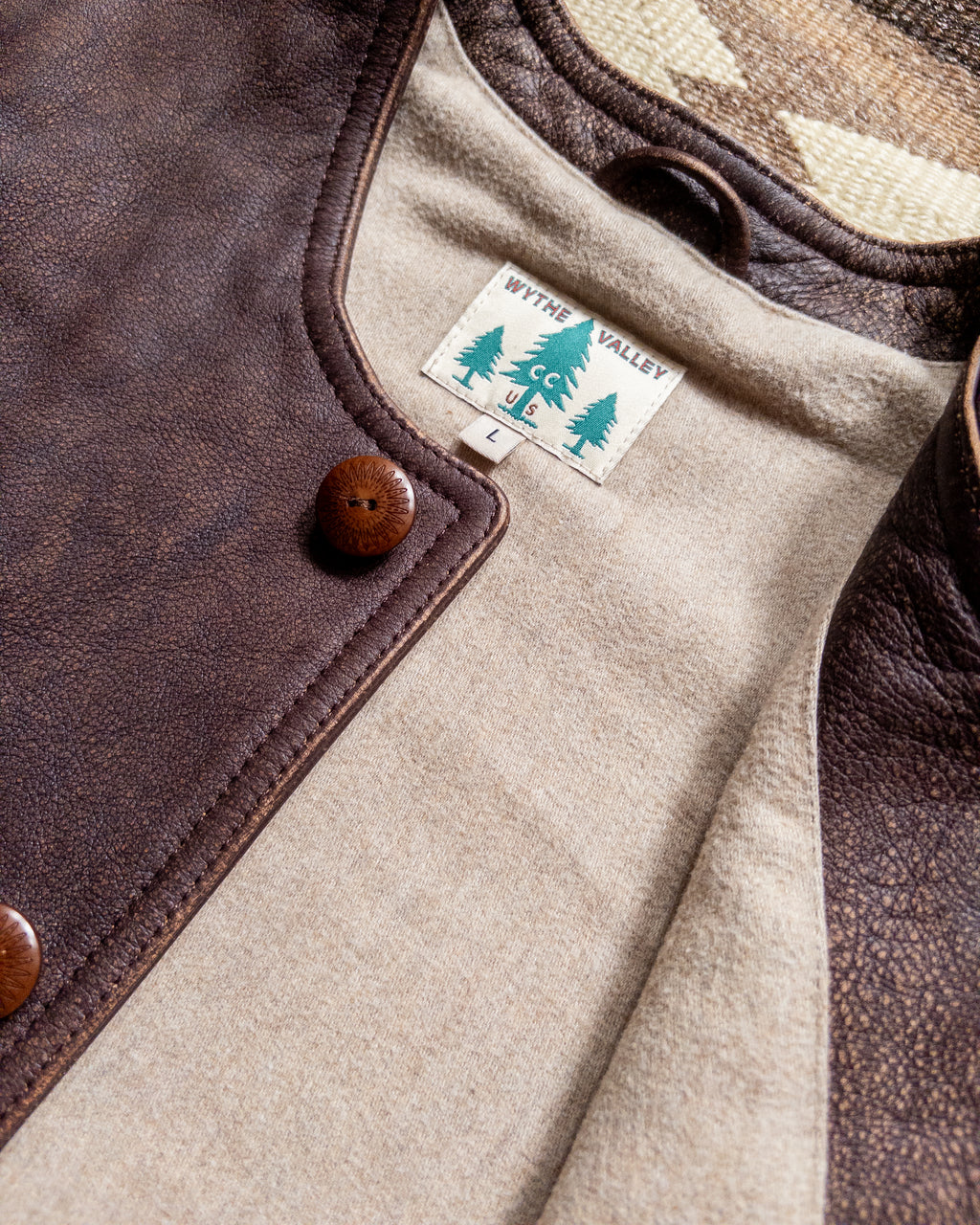 Leather Vest - Brown