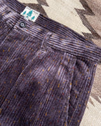 Donegal Corduroy Pleated Chino - Amethyst