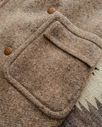 Polo Coat - Tan/Cream Alpaca Twill Tweed