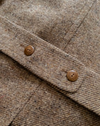 Polo Coat - Tan/Cream Alpaca Twill Tweed