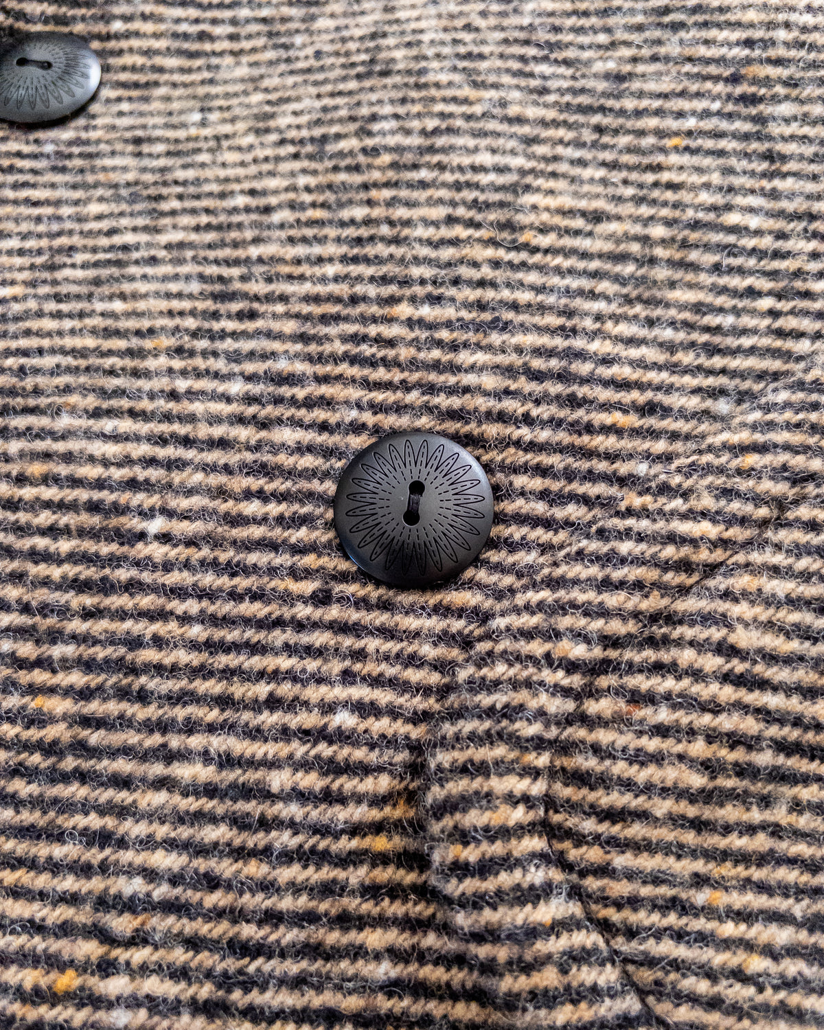 Polo Coat - Irish Stout Twill Tweed