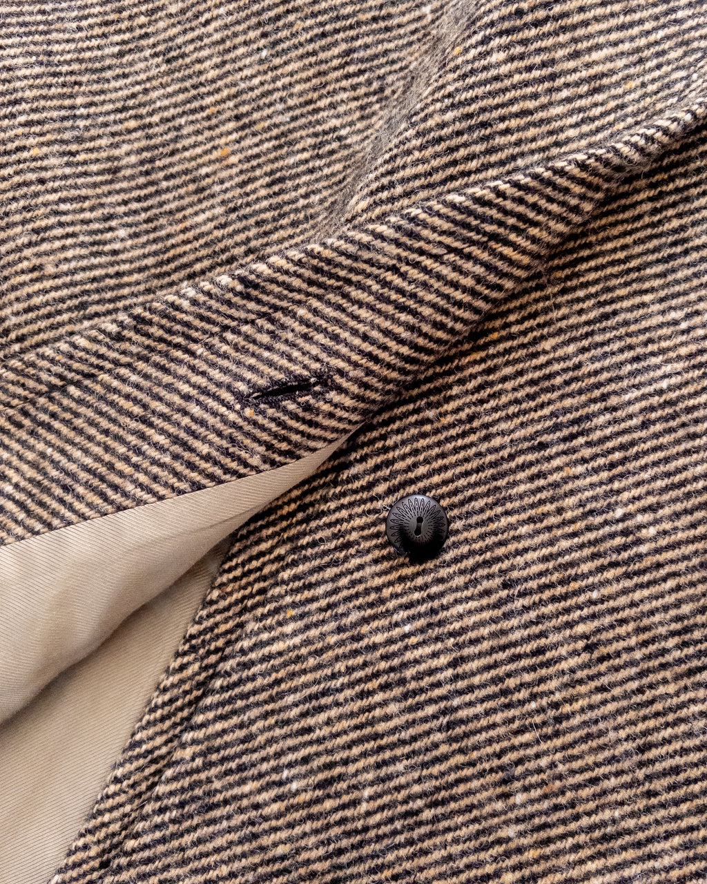 Polo Coat - Irish Stout Twill Tweed