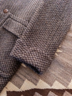 Polo Coat - Grey/Brown Barleycorn Tweed
