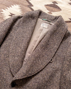 Shawl Collar Overcoat - Irish Stout Twill Tweed