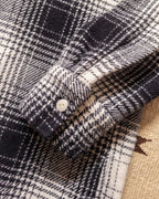 Donegal Shadow Plaid Tweed Overshirt - Black/Cream