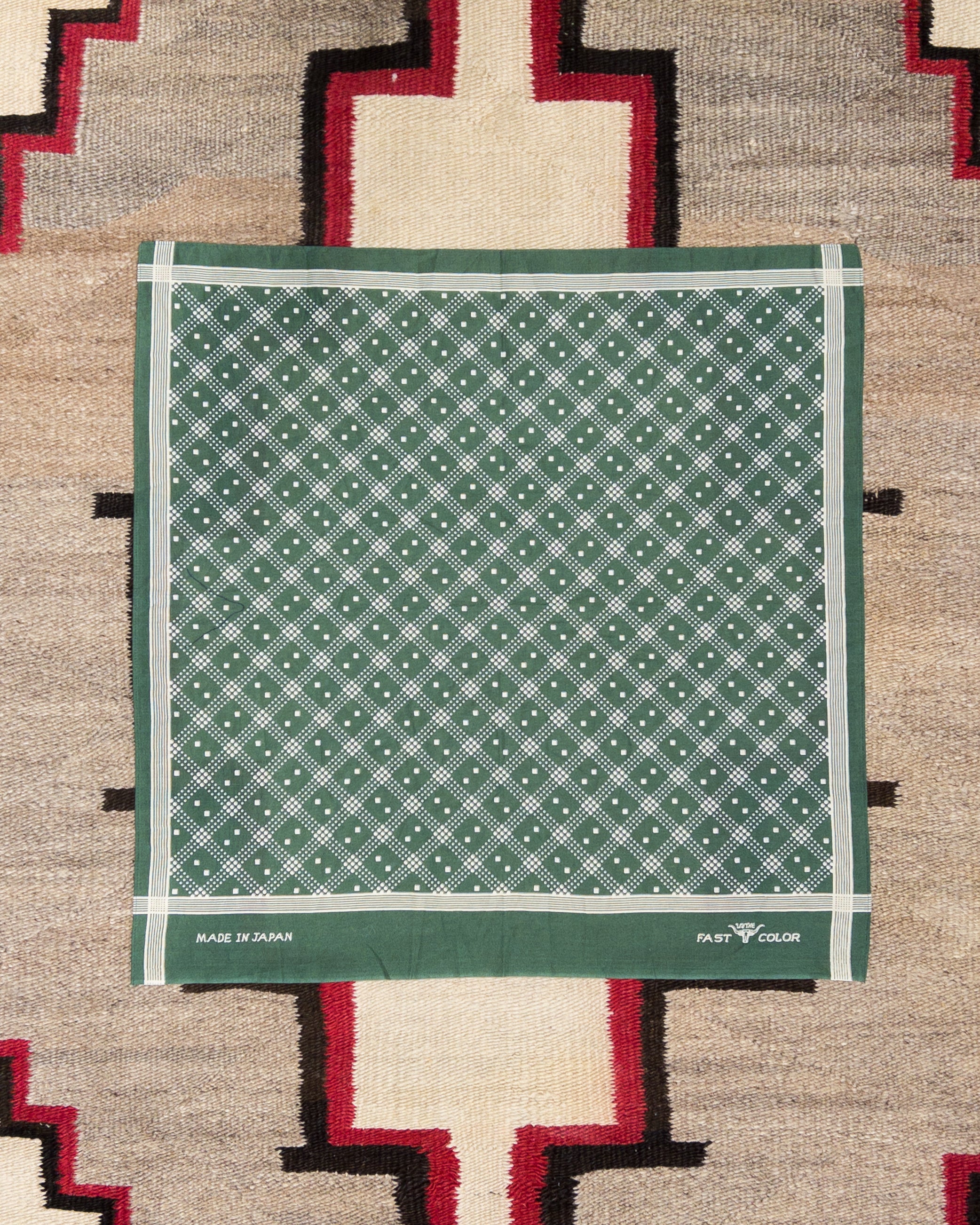 Shaker Dot Bandana - Evergreen