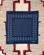 Indigo Discharge Selvedge Bandana - Indigo