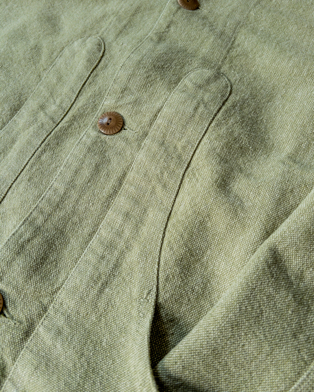 Rustic Plainweave Hunting Jacket - Olive