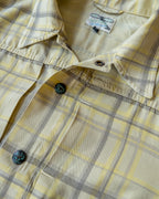 Printed Corral Plaid Tencel Ranch Jacket - Sunflower