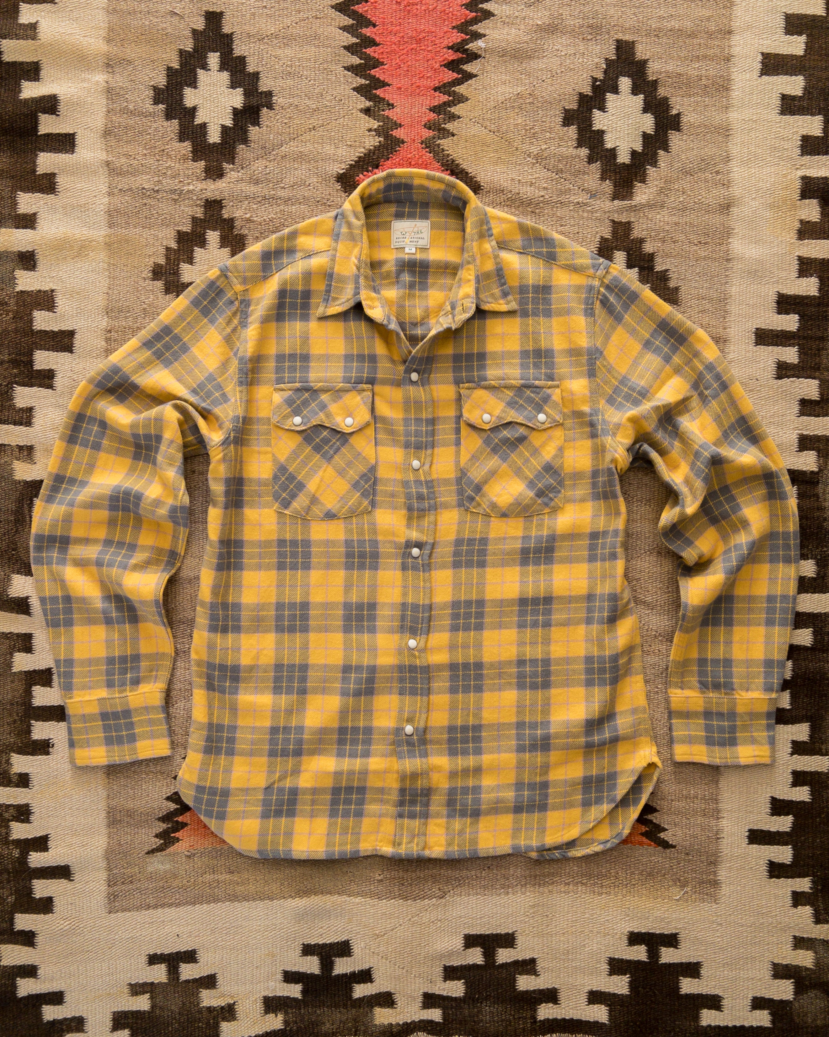 Washed Flannel Pearlsnap Shirt - Daybreak