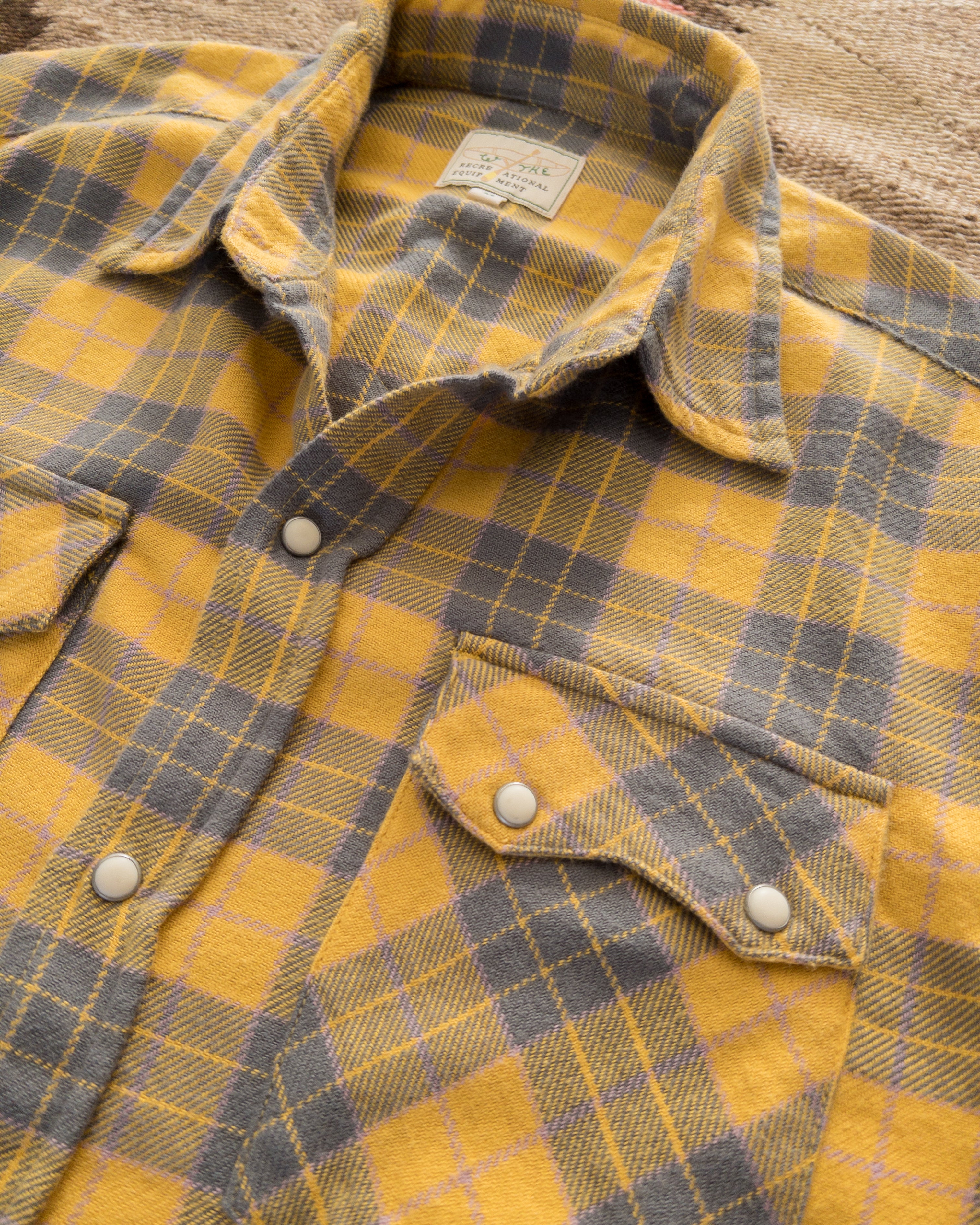 Washed Flannel Pearlsnap Shirt - Daybreak