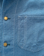 Heavyweight Pinpoint Canvas Barn Jacket - Blue
