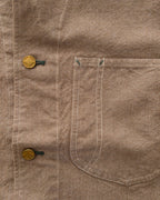 Heavyweight Pinpoint Canvas Barn Jacket - Brown