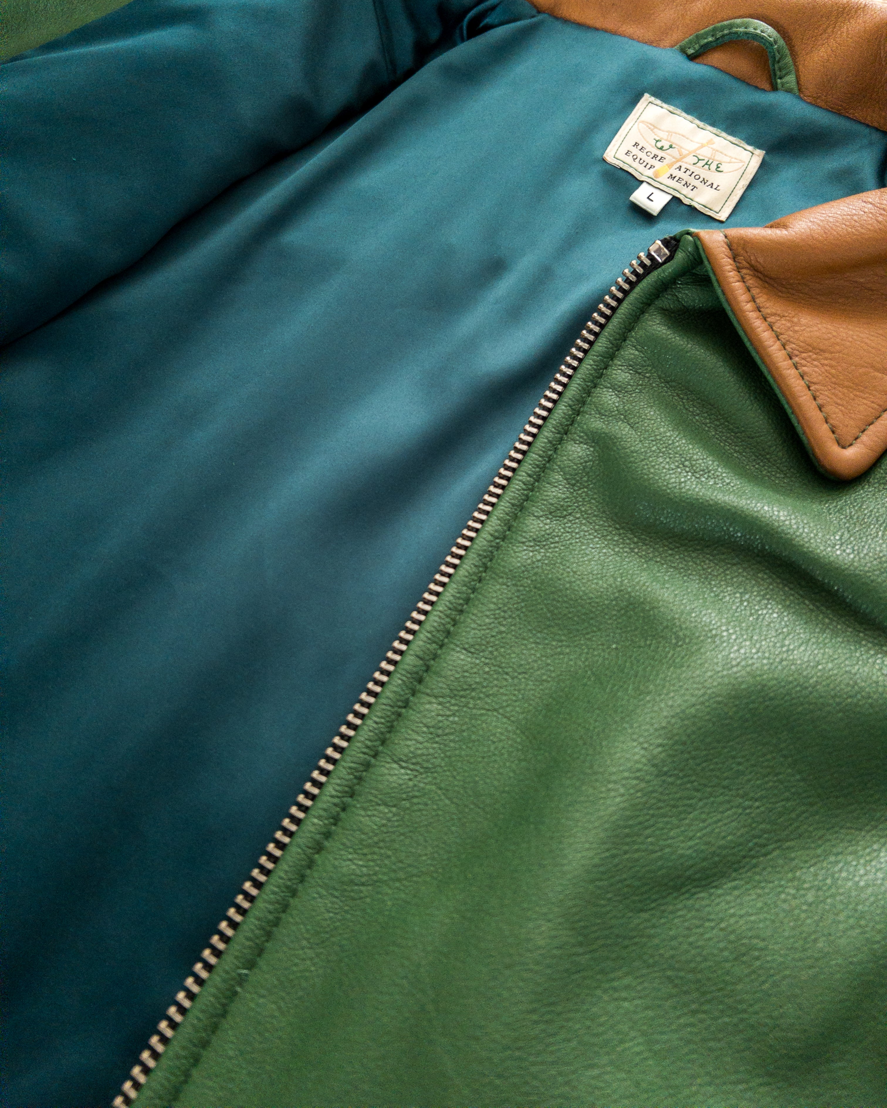 Mustang Fringe Leather Jacket - Green