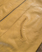 Mustang Fringe Leather Jacket - Yellow