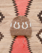 Alpaca Horseshoe Beanie - Brown