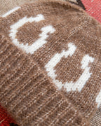 Alpaca Horseshoe Beanie - Brown