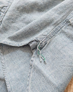 Chambray Workshirt - Distressed and Sunfaded Indigo