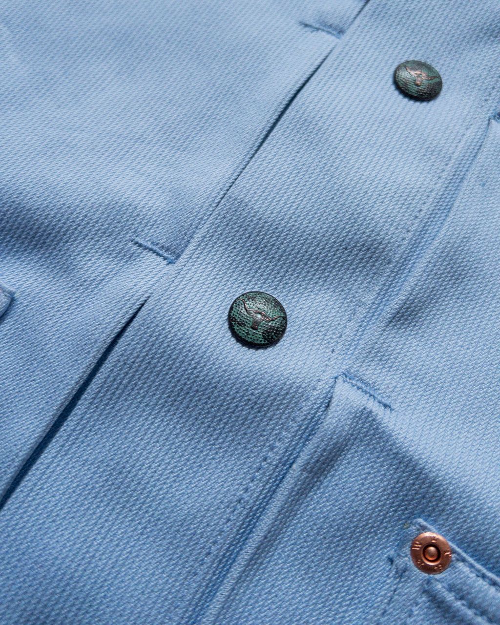 Bedford Cord Ranch Jacket - Sky Blue - USA