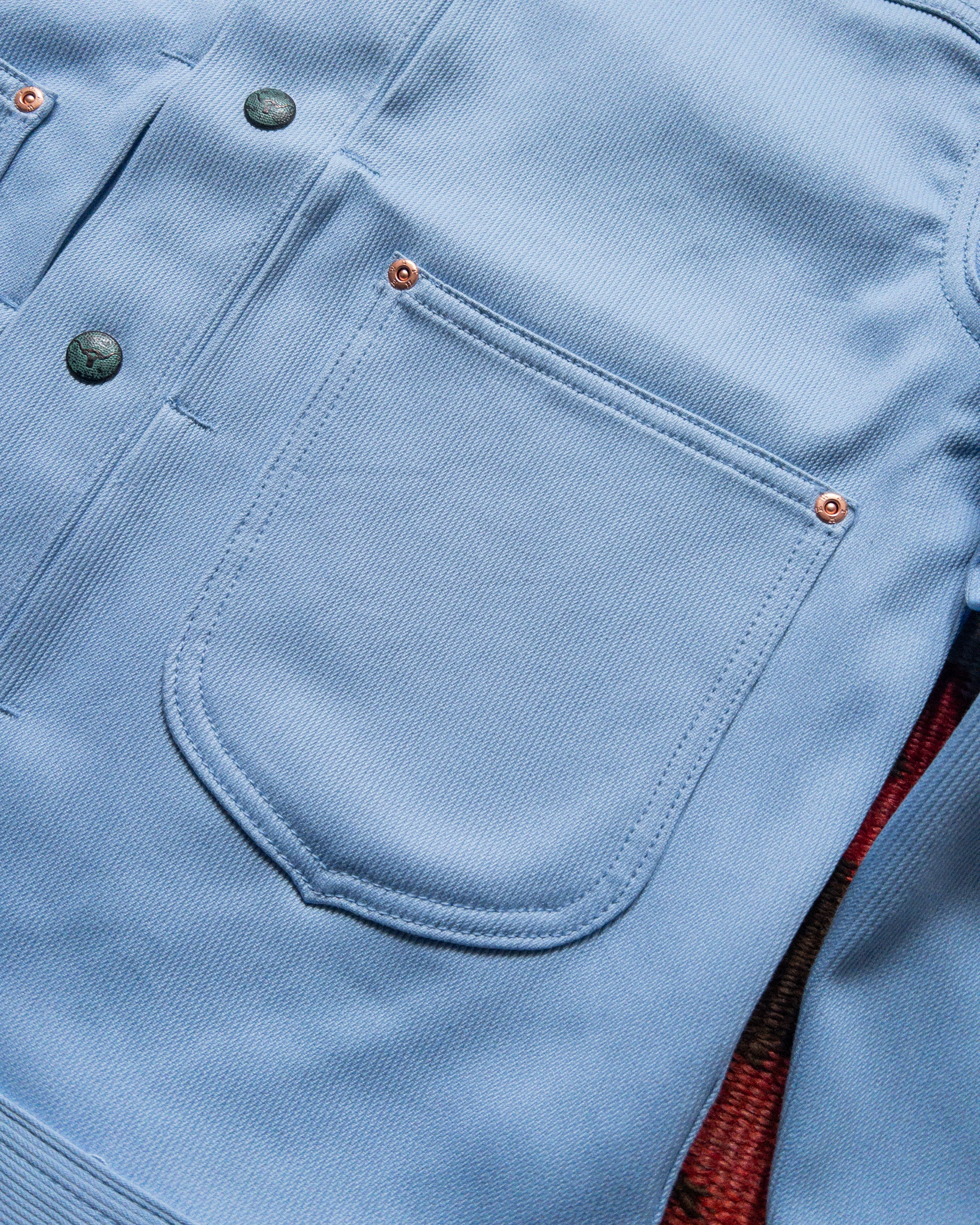 Bedford Cord Ranch Jacket - Sky Blue - USA
