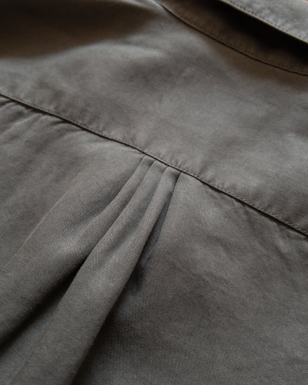 Tencel Gabardine Pearlsnap Shirt - Faded Black