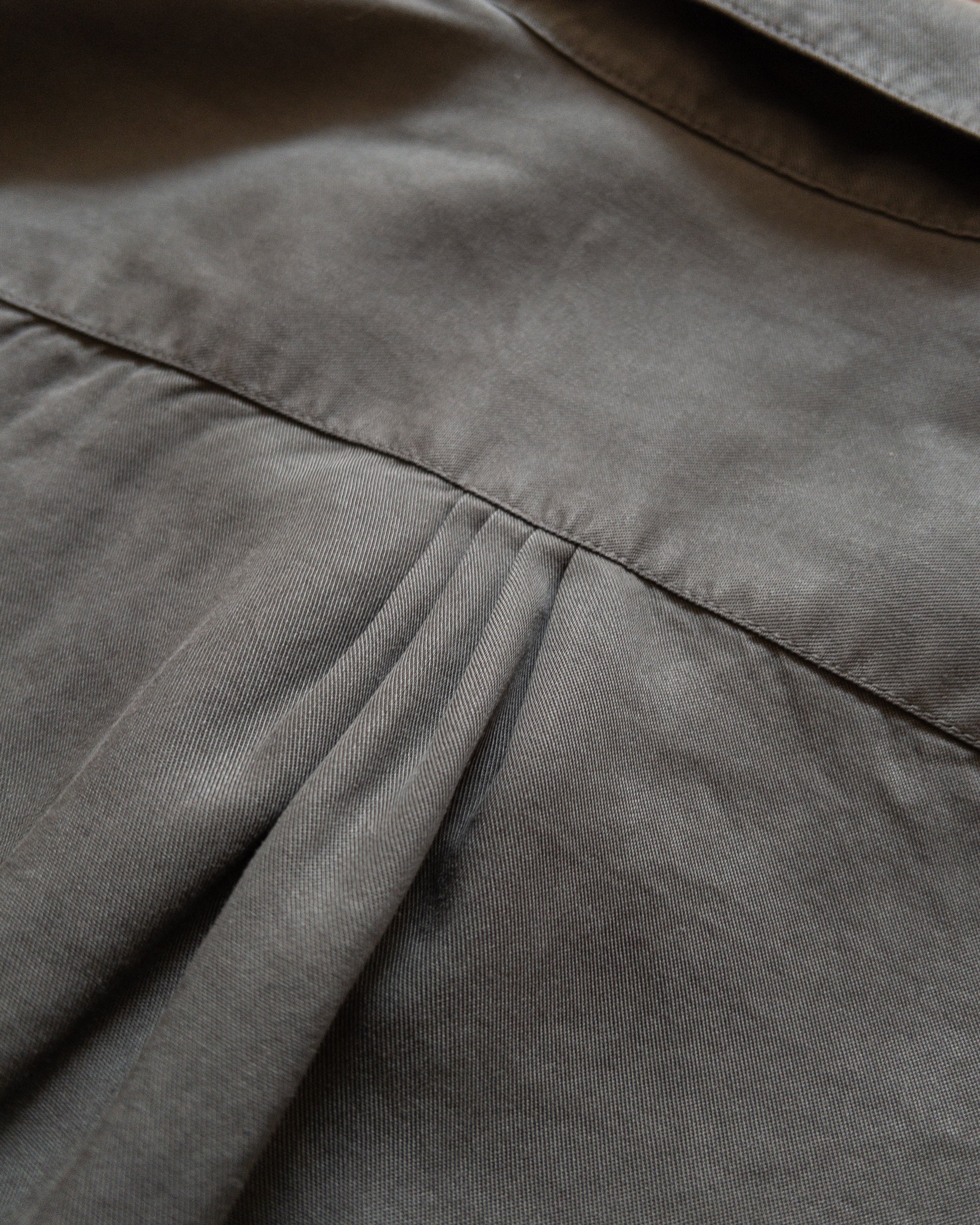 Tencel Gabardine Pearlsnap Shirt - Faded Black