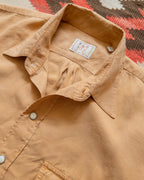 Tencel Gabardine Pearlsnap Shirt - Apricot
