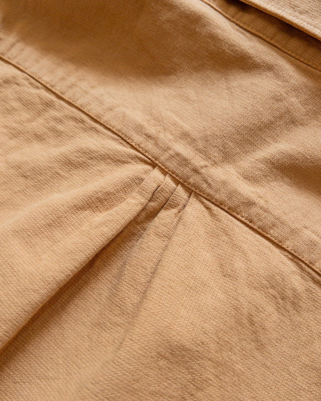 Aertex Half-Zip Shirt - Apricot