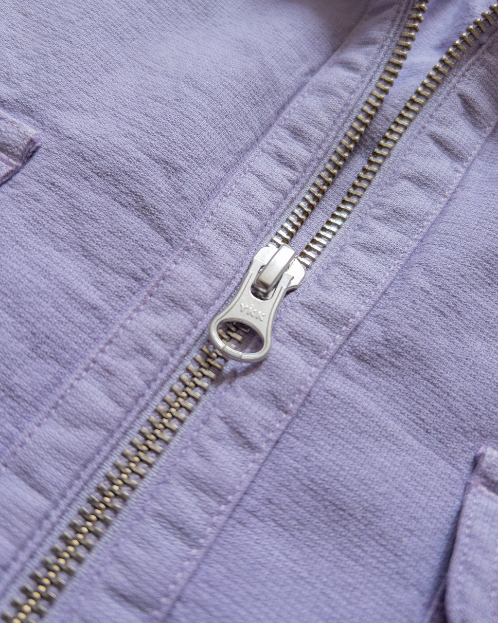 Aertex Half-Zip Shirt - Hazy Purple