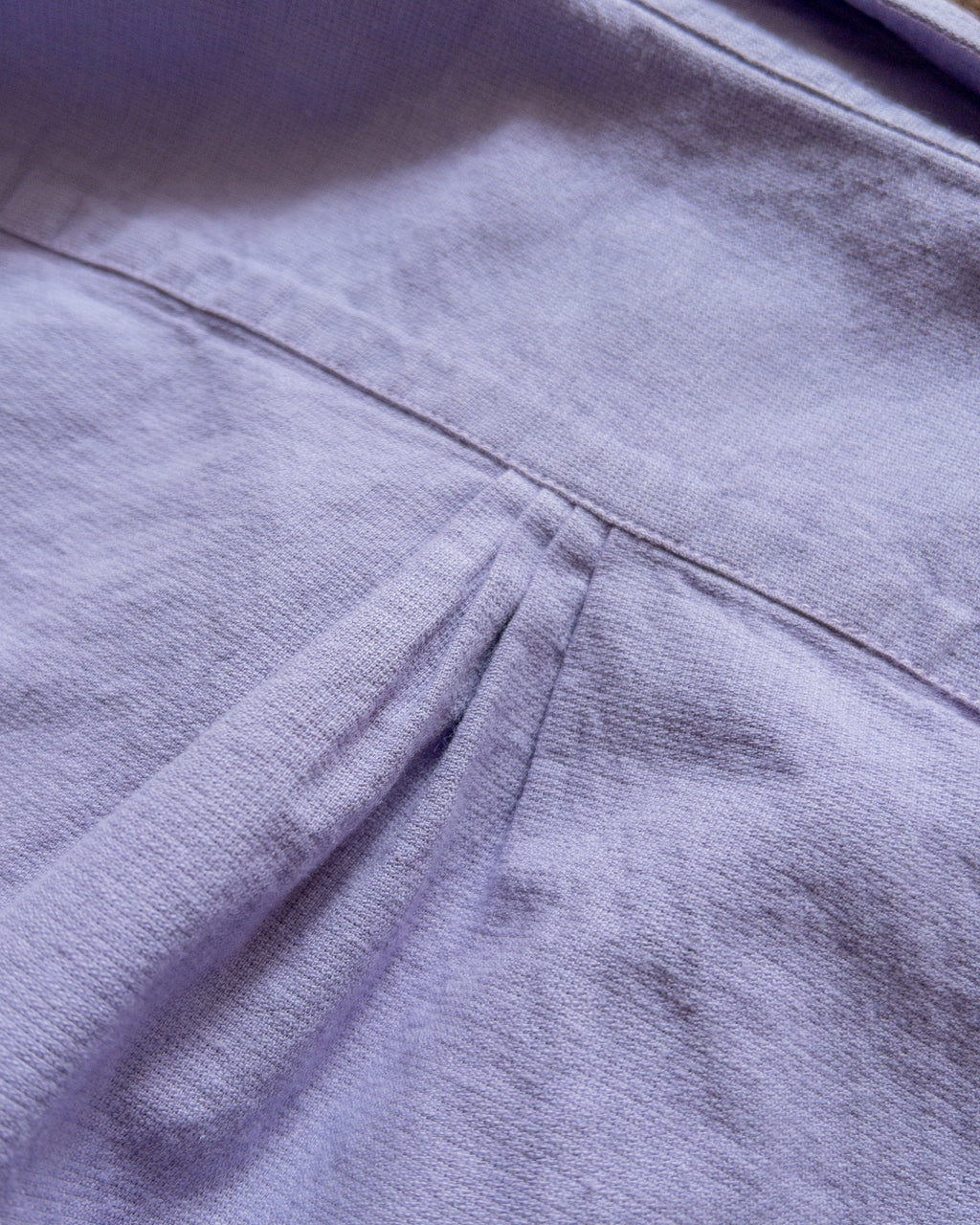 Aertex Half-Zip Shirt - Hazy Purple