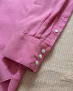 Tencel Gabardine Pearlsnap Shirt - Flamingo