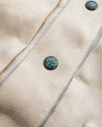 Embroidered Bedford Cord Ranch Jacket - Off White