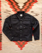 Embroidered Bedford Cord Ranch Jacket - Black