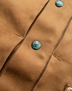 Embroidered Bedford Cord Ranch Jacket - Bay Brown