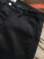 Bedford Cord Flat Front Chino - Black