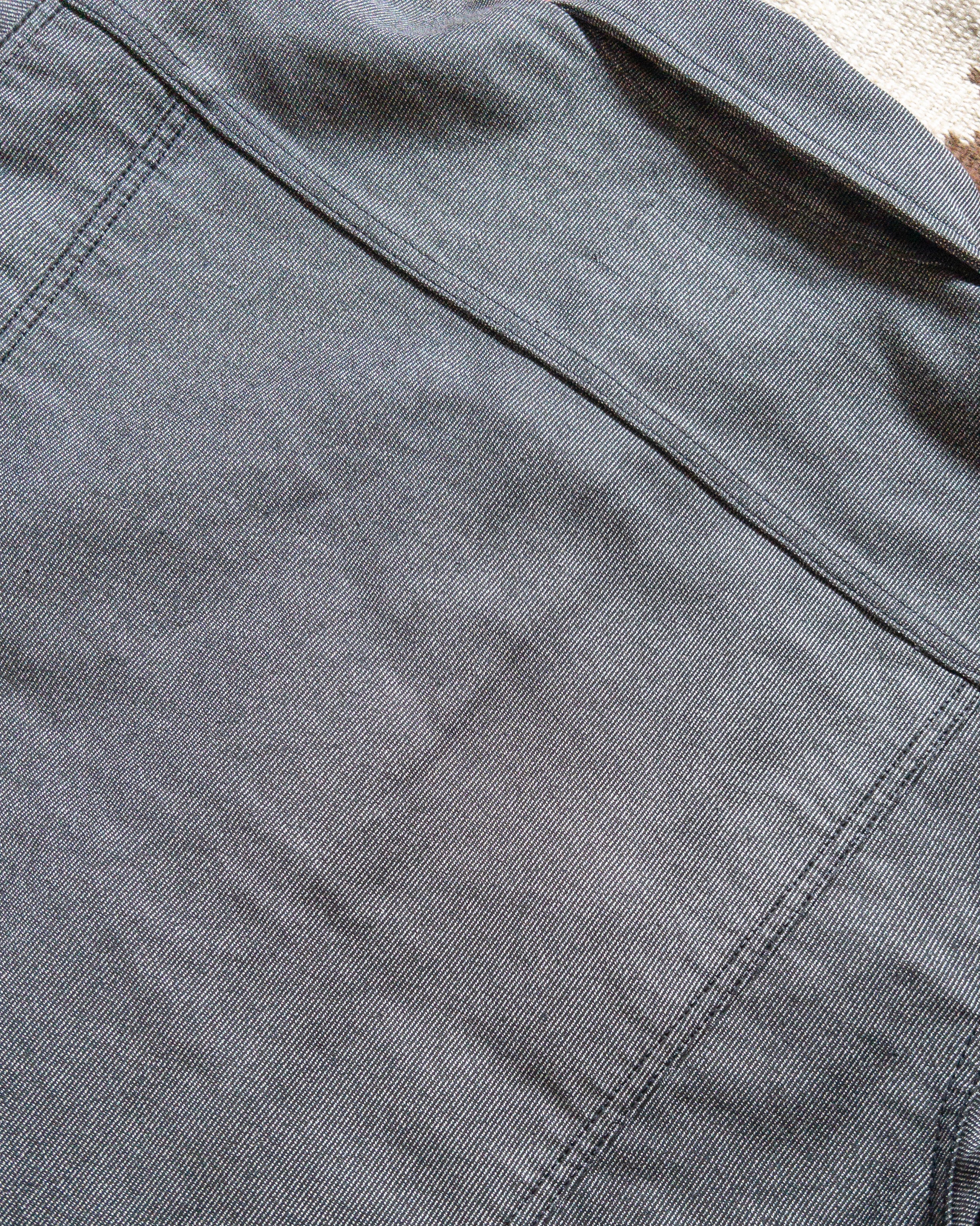 Japanese Wabash Stripe Moleskin Ranch Jacket - Charcoal Smoke