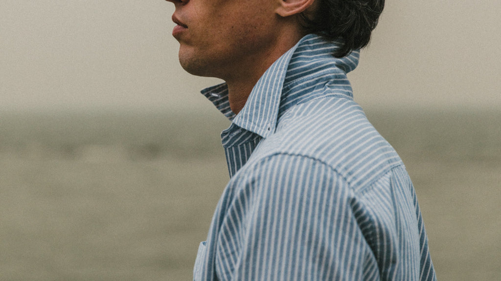 Oxford Cloth Button Down - Blue and White Stripe