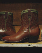 Brown/Sagebrush Calfskin Pee Wee Boots