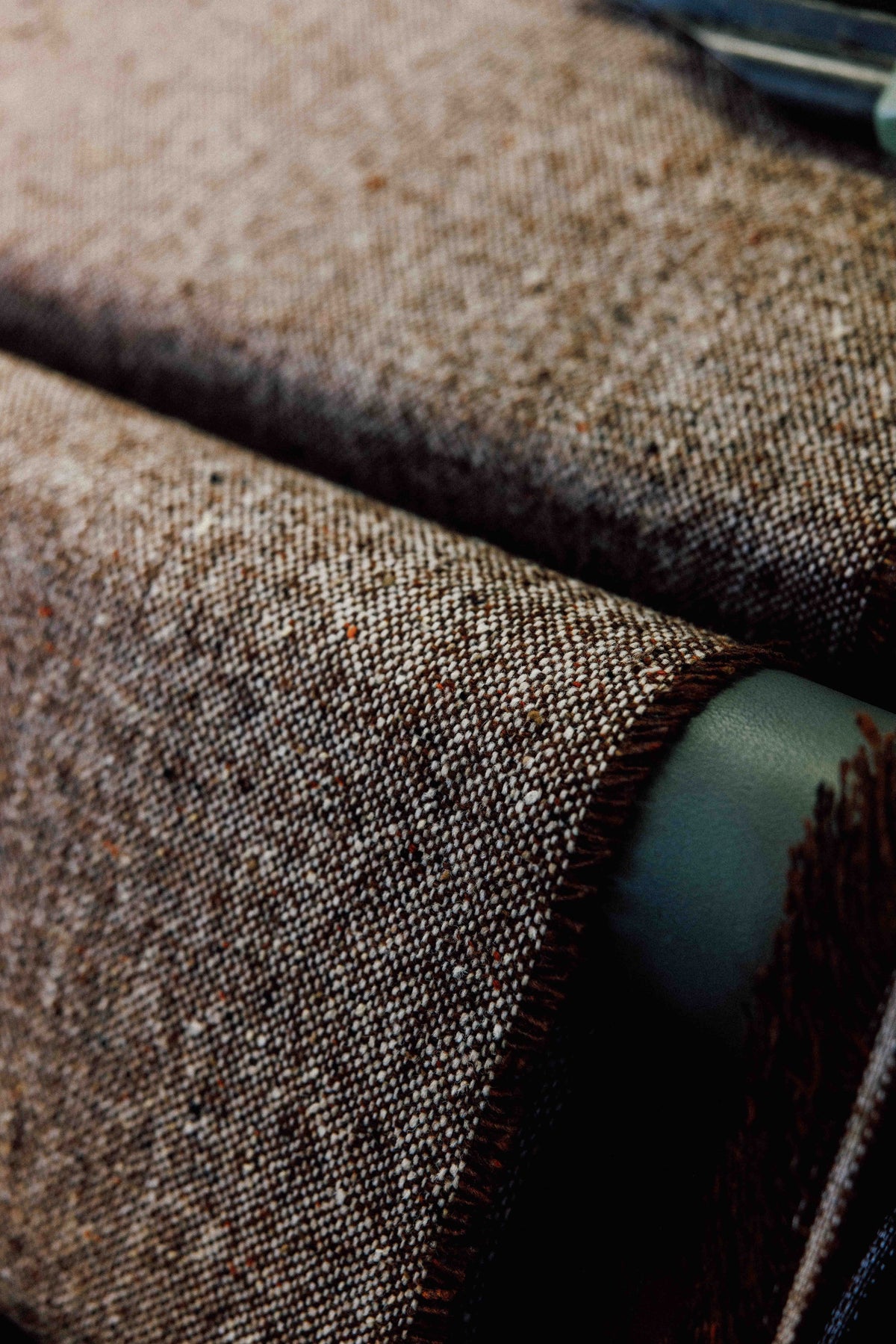 Raglan Overcoat - Malted Barley Slub Donegal Tweed