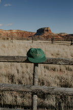 Chainstitched Canvas Ranch Hat - Green/Ombre