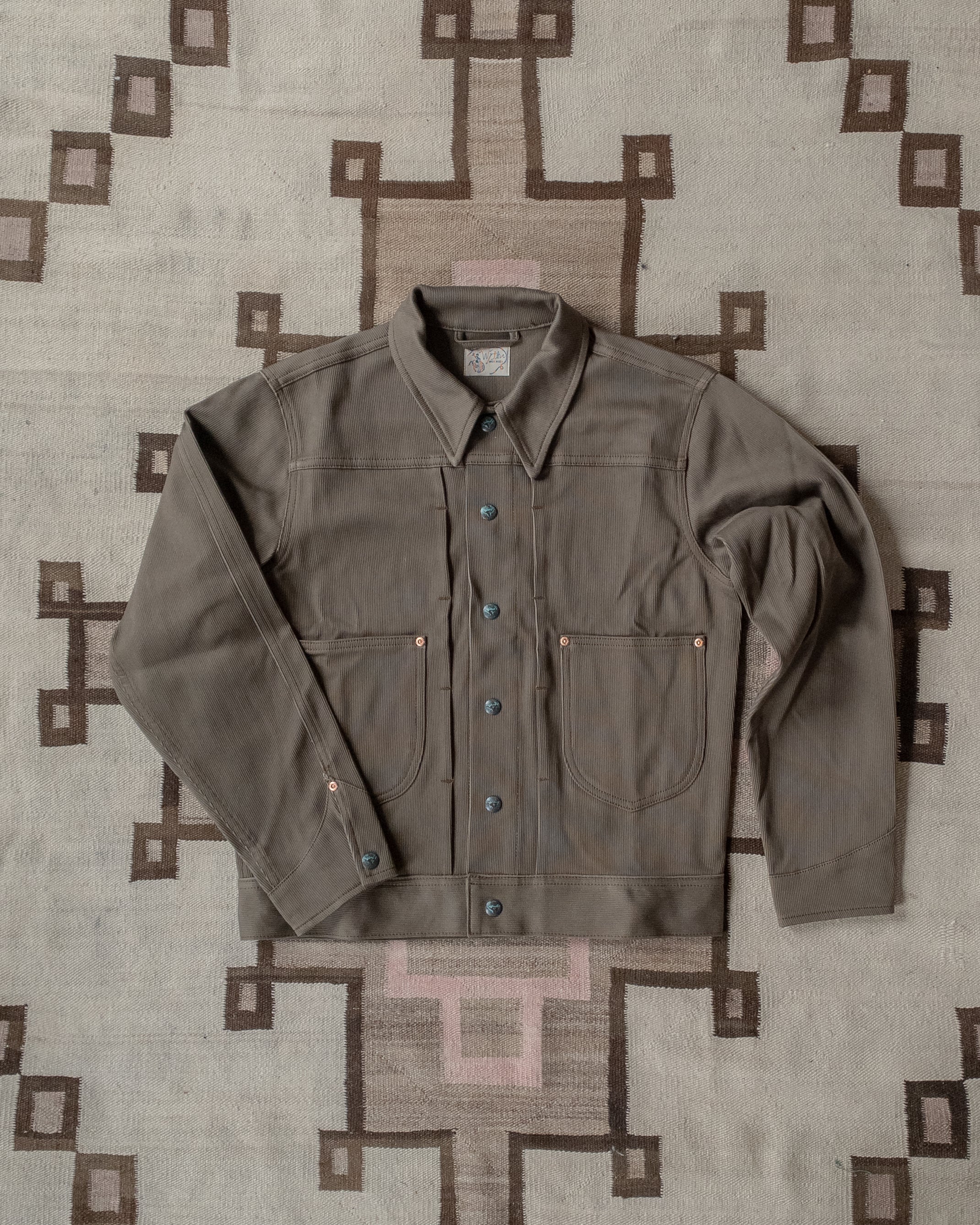Bedford Cord Ranch Jacket - Faded Olive - USA